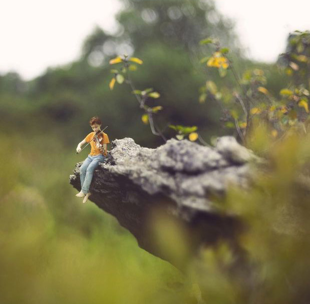 一组创意微距人像作品